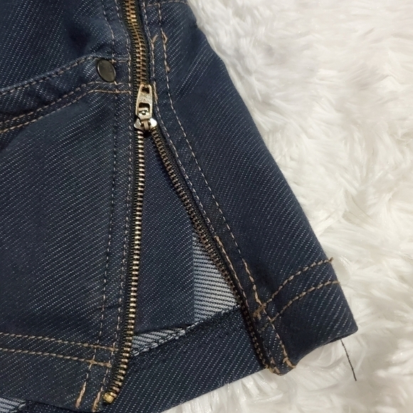 Jalate denim look side zip festival shorts Sz. 5 - Picture 4 of 6